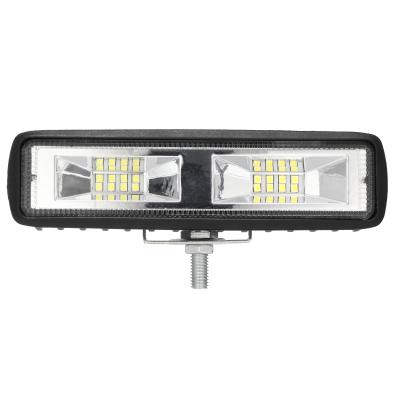 China 6063 inch aluminum 12V profile 6 barra de luz led car 4x4 boat ATV Off Road led work light led light bars for sale