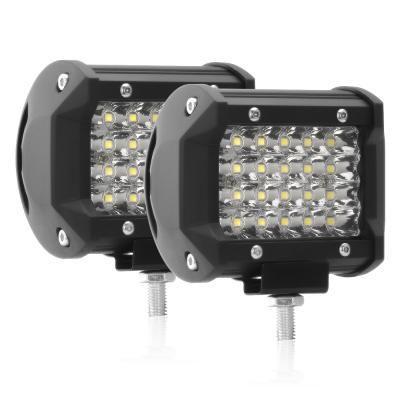 China 6063 aluminum profile 2 pcs lighting system 24 LED high power chip 4x4 ATV auto faros led fog light led work light for sale