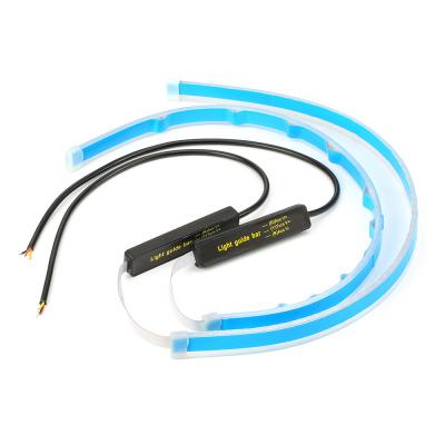 China Hose 2 Pcs 30CM Waterproof Flexible Auto Car Vehicle Led Daytime Running Light DRL And Turn Lights for sale