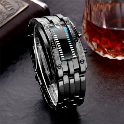 China Waterproof 2019 Fashion Factory Direct Sales Fashion Lava LED Electronic Watches Man Reloj Strap Couples Women Creative Two Lines Watch for sale