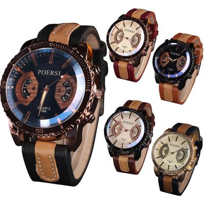 China Waterproof High Quality Luxury Leather Sports Watch Men Price Man Quartz Wristwatches for sale