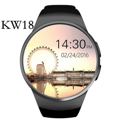 China 3G 2018 Wholesales KW18 Smart Watches HD IPS Screen Map Heart Rate Manufacturers Men Women Watches Sports Phone Smart Watch for sale