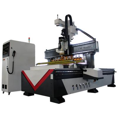 China Hotels 1325 ATC CNC Router Wood Carving Machine Automatic Tool Change CNC Router Machine for sale