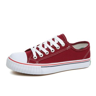 China Durable Unisex Low Top Canvas Vulcanized Casual Skate Shoes for sale