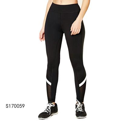 China Antibacterial Sportswear Custom Black High Waist Skin Tight Yoga Pants for sale