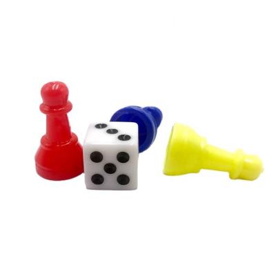 China Wholesale leisure and entertainment board game accessories dice gage brand plastic chess for sale