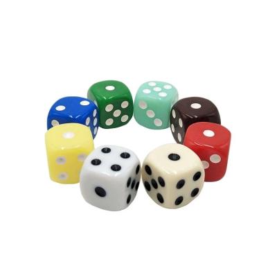 China Custom Acrylic 16mm Different Color D6 Acrylic Game Dies For Teaching Math for sale