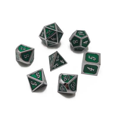 China Game Board Die Cuts 7pcs Custom Printed Game Metal Die Cuts Green With Gold Frame Heavy Dies Set For Board Game for sale