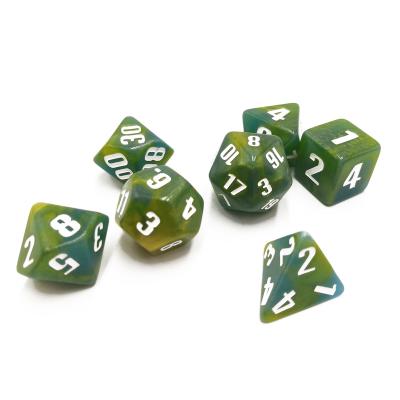 China Custom polyhedral DND sets OEM double-color dnd dies set 7pcs/set polyhedral dies for sale