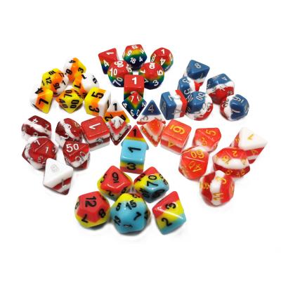 China Leisure and Entertainment Bulk 14mm 4 Sided Polyhedral Resin Dies for sale