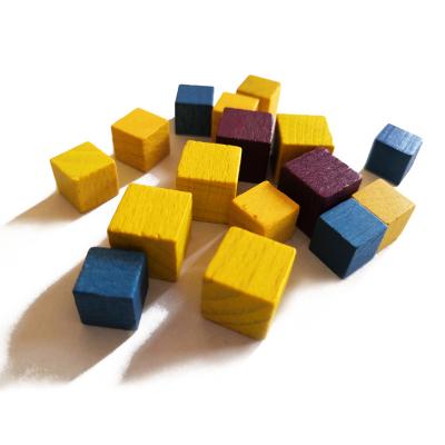 China KTV.Bar.Family Entertainment Custom Colored Wooden Dice Cube Game Pieces for sale