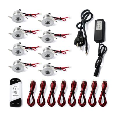 China Modern LED Light Kits 4PCS 6PCS 8PCS 10PCS 12PCS Remote Control Sideboard Lighting LED Downlight Kits for sale