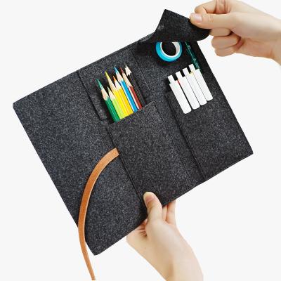 China With Bottom Felt Cheap Promotional Foldable Pencil Holder Pencil Bags for sale