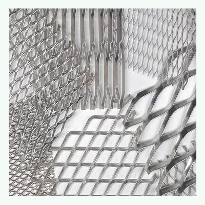 China Expanded Plate Metal Expanded Mesh Diamond Decorative Wire Mesh Stainless Steel Plate Wire Mesh Fence For Equipments Mechanical Protection for sale