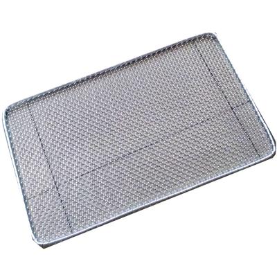 China Anti Slip Screen Door Mat Stair Scraper Mud Outdoor Pedal Floor Washable Steel Floor Mats for sale