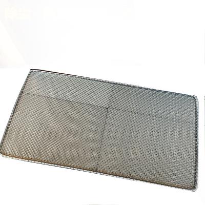 China Washable Clean Stainless Steel Shoes Wire Mesh Mat Anti Slip Scraper Mat for sale