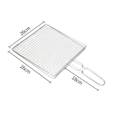 China Welded Easily Cleaned Round Easily Cleaned Stainless Steel Heat Resistance Non-Stick BBQ Mesh For Outdoor BBQ Tool Household for sale