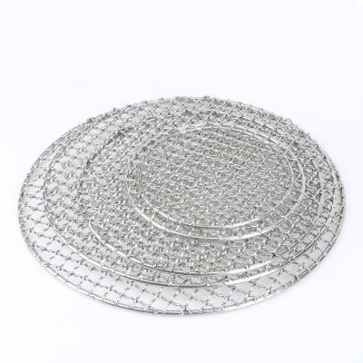 China Easily Cleaned BBQ Grill Mesh Customized Stainless Steel Barbecue Wire Mesh Cooking Supplier Net Oven Grate Rack Baking Tray For Roasting Meat for sale