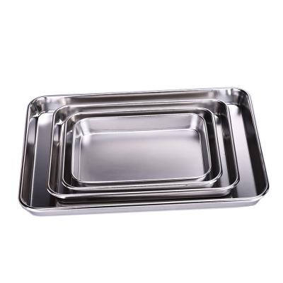 China Stainless Steel Food Grade Tray Maker Biscuit Bread Oven High Temperature Resistance Cake Mold Pan Sustainable Baking Tools for sale