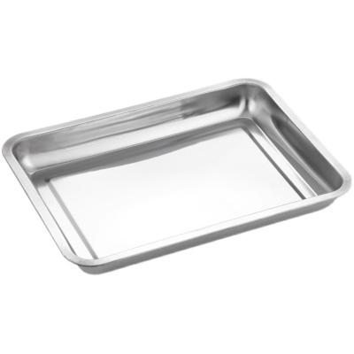 China Sustainable Aluminum Tray Supplier Food Grade Stainless Steel Oven Biscuit Bread Rack Trolley Tray Cake Mold Baking Dish for sale