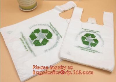 China La aduana imprimió el almidón de maíz biodegradable de las bolsas de plástico En13432 basado en el rollo en venta