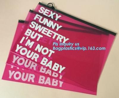 China underwear bra packaging slider Zip lockkk bags, customized slider zipper bag, top slider zipper bag zipper silver foil garm for sale