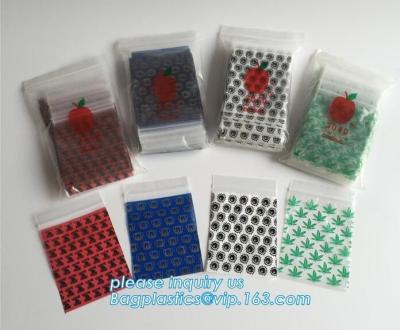 China reusable custom apple Zip lockkk bags, Mini apple plastic baggies, Recycled Clear Mini Heavy Duty Zip lockkk Bag apple baggie for sale