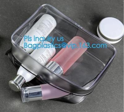 China kosmetische zak van pvc van de make-upzak draagt de mini duidelijke, pvc-de Zak van de Zakkentote clear transparent cosmetic travel van de make-upzak, behandelt Te koop