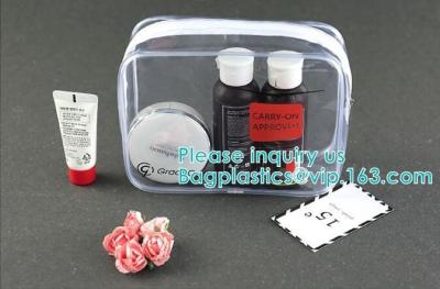 Chine Poche d'articles de toilette de lotion de tissu de sac de maquillage de voyage, kit de voyage de sac d'article de toilette d'organisateur, maquillage fait sur commande H de cas cosmétiques de voyage à vendre