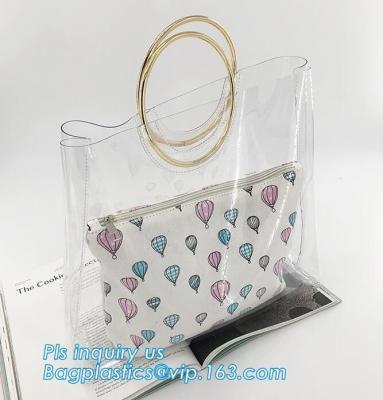 China pvc candy bag cross body candy shoulder bag with chain, Clear PVC Beautician Fashion shoulder bag for women and girls, T for sale