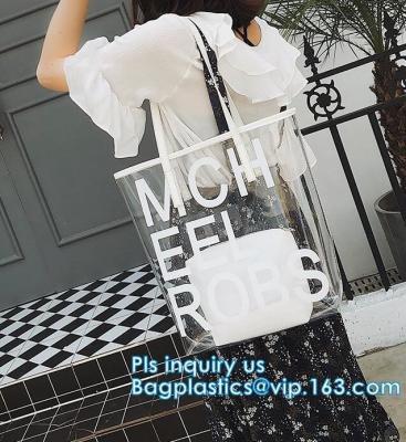 China bolso cosmético portátil del PVC de la bolsa plástica del maquillaje, bolsos de la manija del tubo del pvc, bolsos de la manija del plástico transparente del pvc, bolso de la manija del tubo del pvc en venta