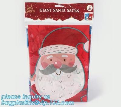 China Giant Christmas Gift Treat Sacks Jumbo Plastic Toys Bags,Sacks Jumbo Plastic Toys Bags,Large Toy Gift Sacks Merry Xmas S for sale