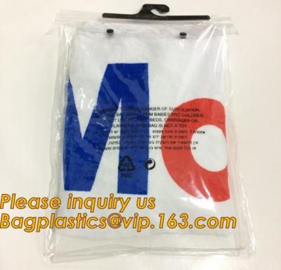 China waterproof pvc swimwear bagwith hanger/pvc bikini bag/plastic bikini packaging bag plastic Zip lockkk bag swimwear  bagease for sale