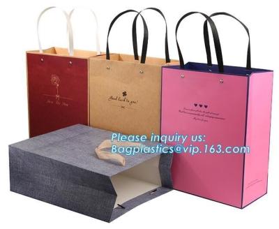 China Printed Luxury Eco Retail Packaging Twisted Paper Handle Shopping Bag With Logo for sale