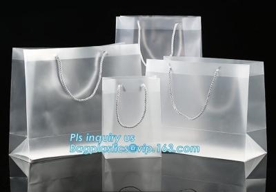 Chine Sachets en plastique mous de poignée de boucle des prix promotionnels avec le sac à provisions de logos, paquet en plastique biodégradable de bagease de sac à provisions à vendre