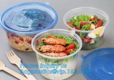 China 550ml Microwavable Plastic Disposable Food Packaging Container Rice Bowls For Food,Pp Round disposable cheap high qualit for sale