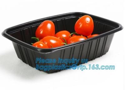 China OEM and ODM custom plastic 2100ml pp 4 compartment plastic food box,disposable food container, plastic plate, plastic cu for sale