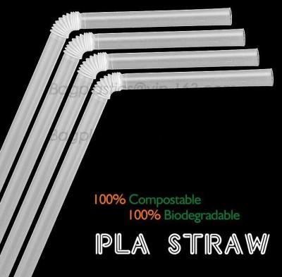 China PLA-het zetmeel 100% van stro biologisch afbreekbaar strawCorn biologisch afbreekbaar niet plastic het drinken stropla stro, Te koop