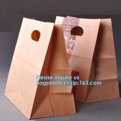 China bolso de empaquetado de papel del pan de Kraft de la comida de la Aceite-prueba 60gsm, bolso marrón del pan del bolso del bocadillo de la bolsa de papel de Kraft de la comida, BAGPLASTICS, PAC en venta