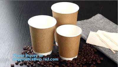 China Custom LOGO printed disposable coffee paper cup,AMAZON hot selling heat insulation disposable double wall paper cup PACK for sale