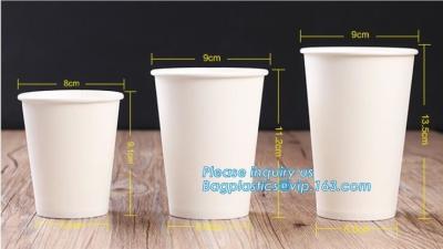 Chine Tasse de papier de café écologique jetable de 8 onces, tasse personnalisable PACKAG de jus de l'eau de lait de café d'emballage de tasse jetable de papier à vendre