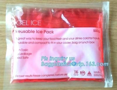 Chine la vessie de glace sur-toxique de gel de matière plastique, sacs réfrigérés de refroidisseur, glacent le sac eutectique de gel pour la nourriture fraîche et la boisson, GEL à vendre