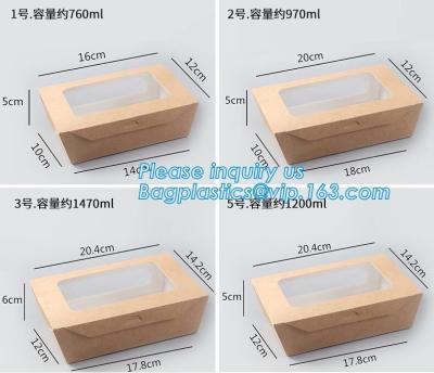 China Custom Wholesale Recyclable Packaging Food Kraft Paper Lunch Corrugated Box,premium food box paper folding lunch box bro for sale