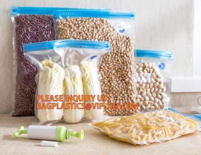 China Eco- friendly Texture Vacuum Food Storage Plastic Bag Rolls Moisture Proof Vacuum Sealer Bag Rolls For Food Vacuum Food for sale