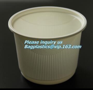 中国 8oz 10oz 12oz 16ozペーパー コーヒー カップのために合う十分にcompostable CPLAの食品等級のふたCompostable 90mm CPLAの黄色のコップのふたf 販売のため