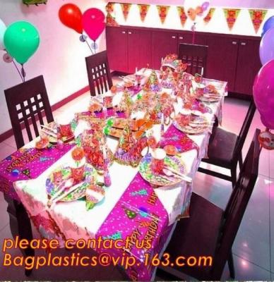 Cina Tovaglia di plastica della decorazione del rifornimento della festa di compleanno della doccia di bambino di Tablecover della tovaglia del punto di Polk, compleanno E delle ragazze del rifornimento del partito in vendita