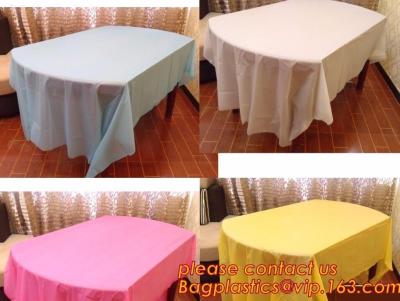 China A decoração plástica colorida do casamento da toalha de mesa fornece cores da tampa de tabela 10 do partido para escolher, Pa impermeável da tampa de tabela à venda