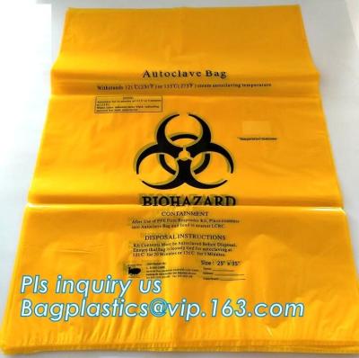 Chine Sac en plastique de déchets de bio d'hôpital de Biohazard déchets dégradables de déchets pour des déchets, déchets médicaux biodégradables B de Biohazard à vendre