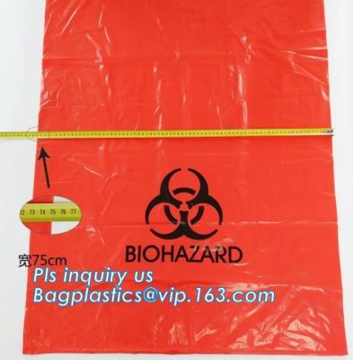 Chine 8-10 les déchets compostables de rebut médicaux de Biohazard de sacs de déchets de gallon mettent en sac les sacs de rebut infectieux de Basure Infecciosa, bagplasti à vendre