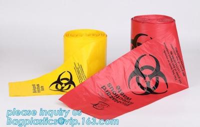 China A3 Medical Autoclavable Biohazard Bags Biodegradable Clinical Waste for sale